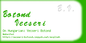 botond vecseri business card